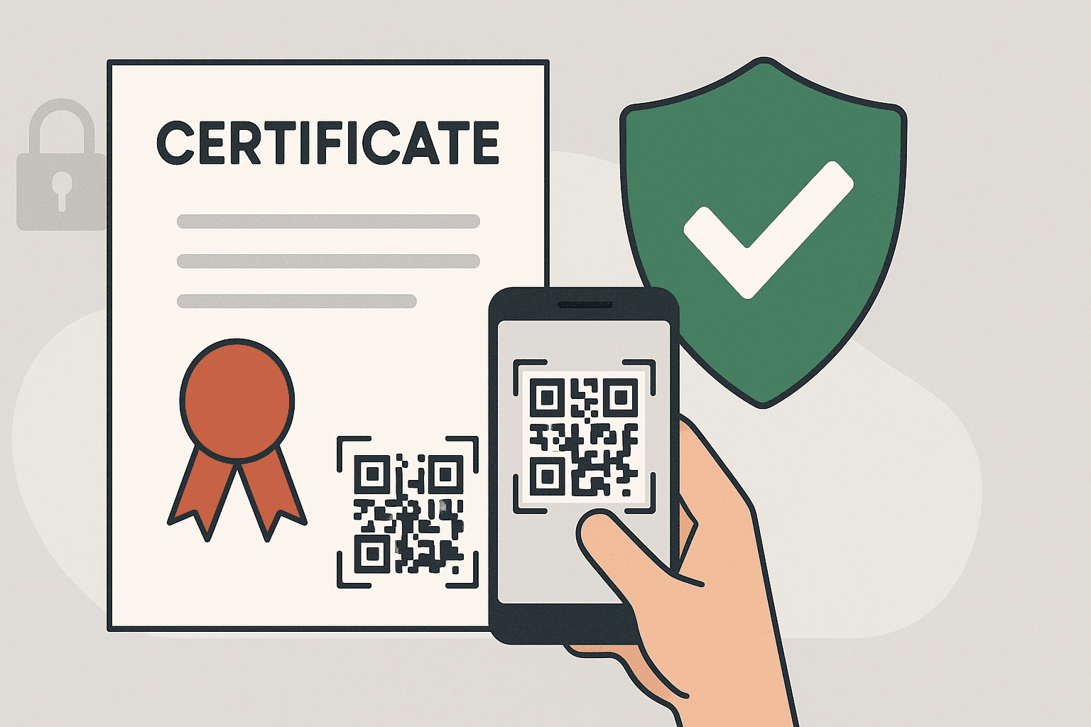 Exemplo de certificado com QR Code gerado pelo AutoCert